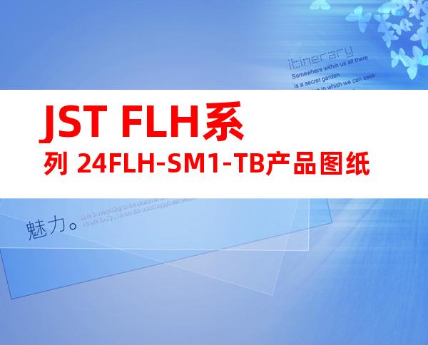 JST FLH系列 24FLH-SM1-TB产品图纸